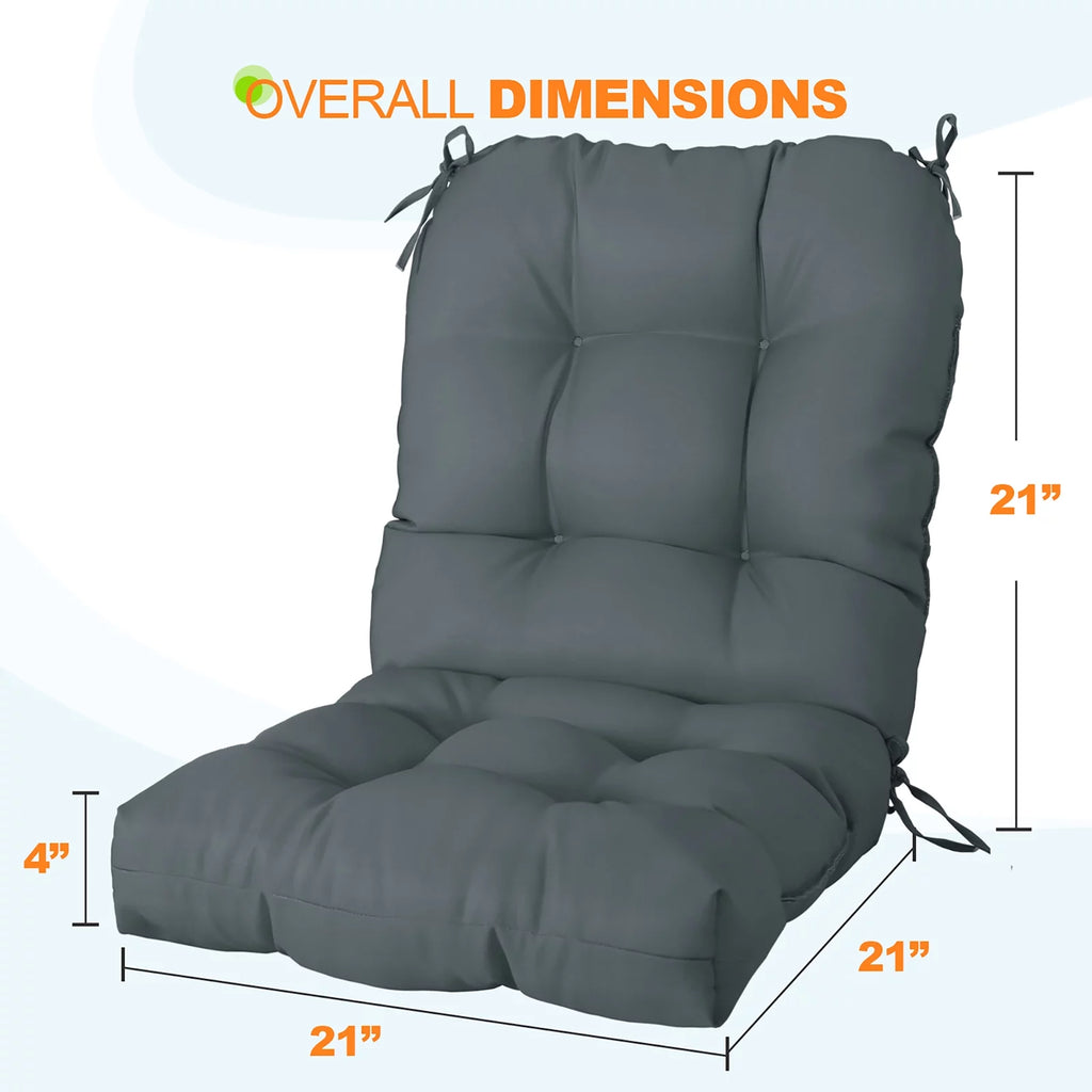Tufted Outdoor Indoor Chair Cushion Set of 2 T342