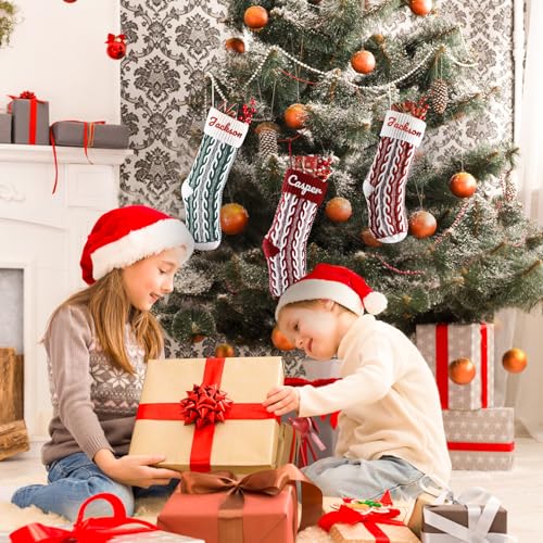 18.5'' Burlap Plaid Christmas Stockings 1-Pack I37974