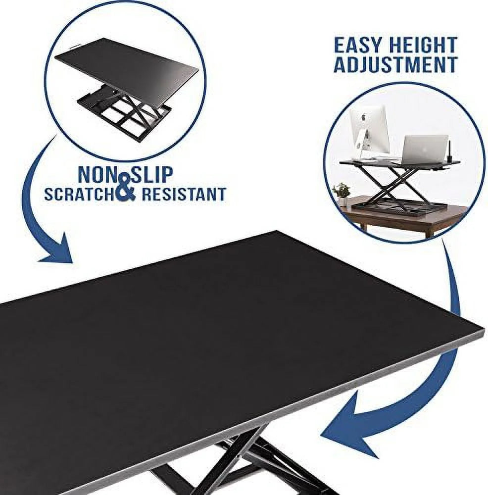 Adjustable Black Standing Desk Converter D219537