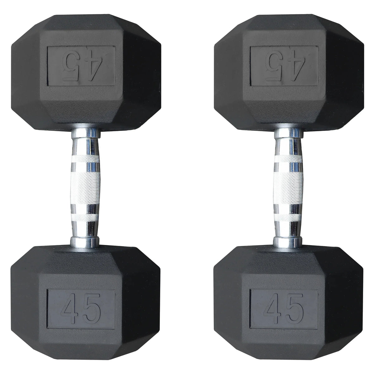 45 lb Rubber Dumbbell Pair J57891