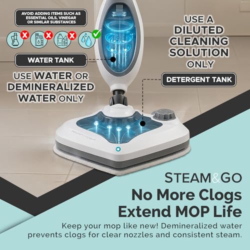 10-in-1 Steam Mop Handheld Steam Cleaner D182255