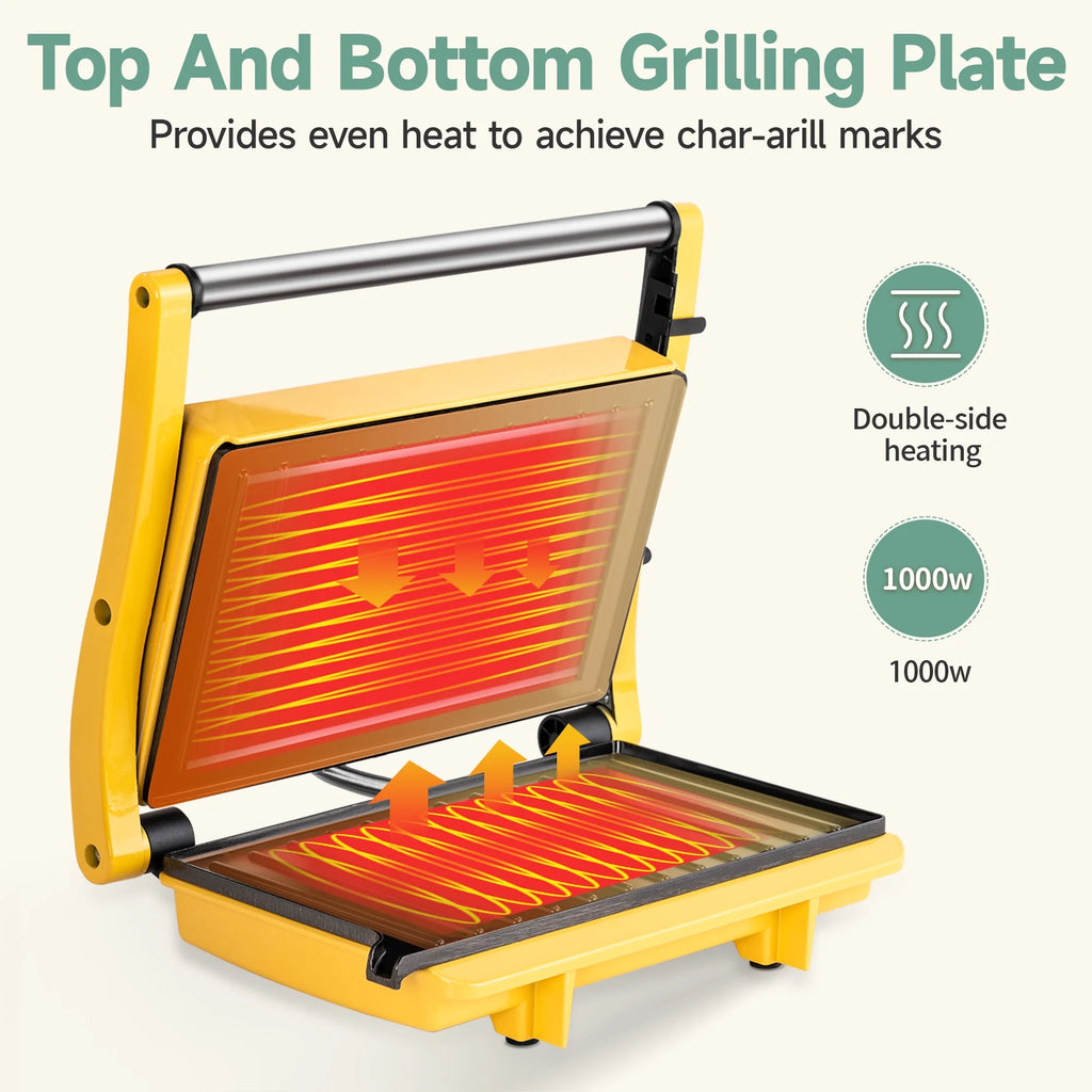 Panini Press Grill Non-Stick Electric Indoor Grill P9006