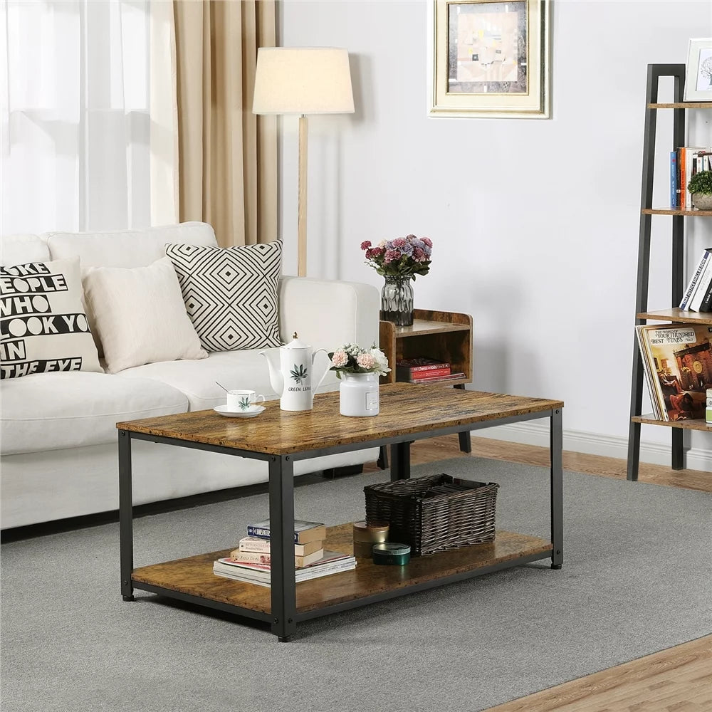 Coffee Table with Storage Shelf U793