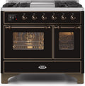 Glossy Black Dual Fuel Propane Gas Range T626