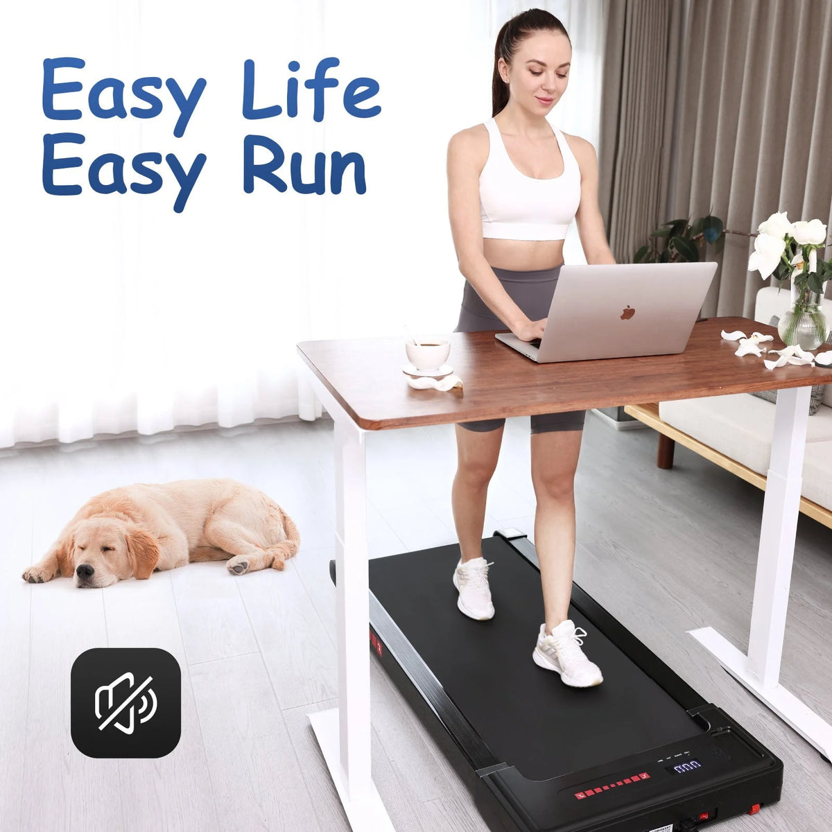 Walking Pad Treadmill 265 lbs Capacity with Remote Control W918290