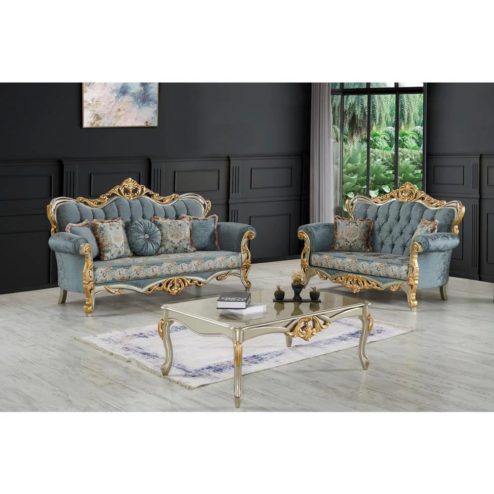 Light Green Loveseat E598