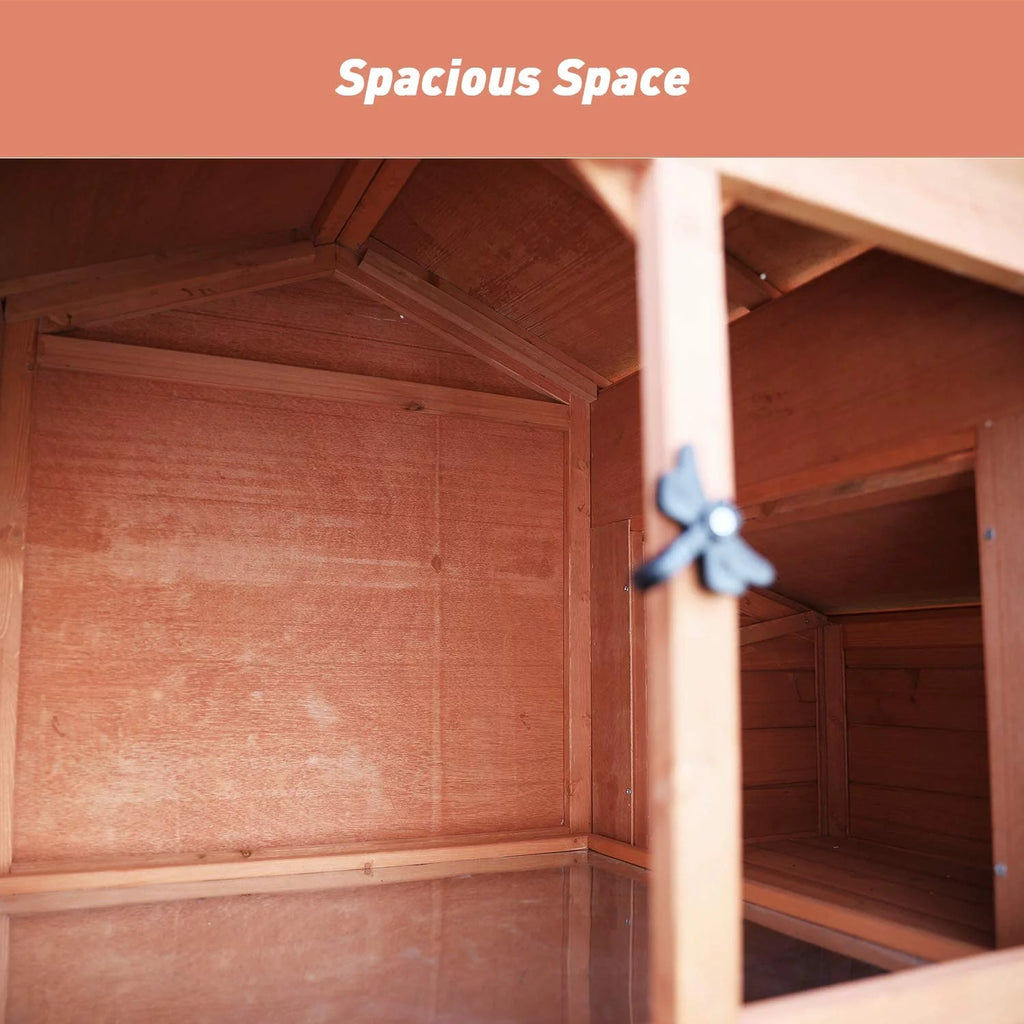 52'' Wooden Chicken Coop with Nesting Box F883