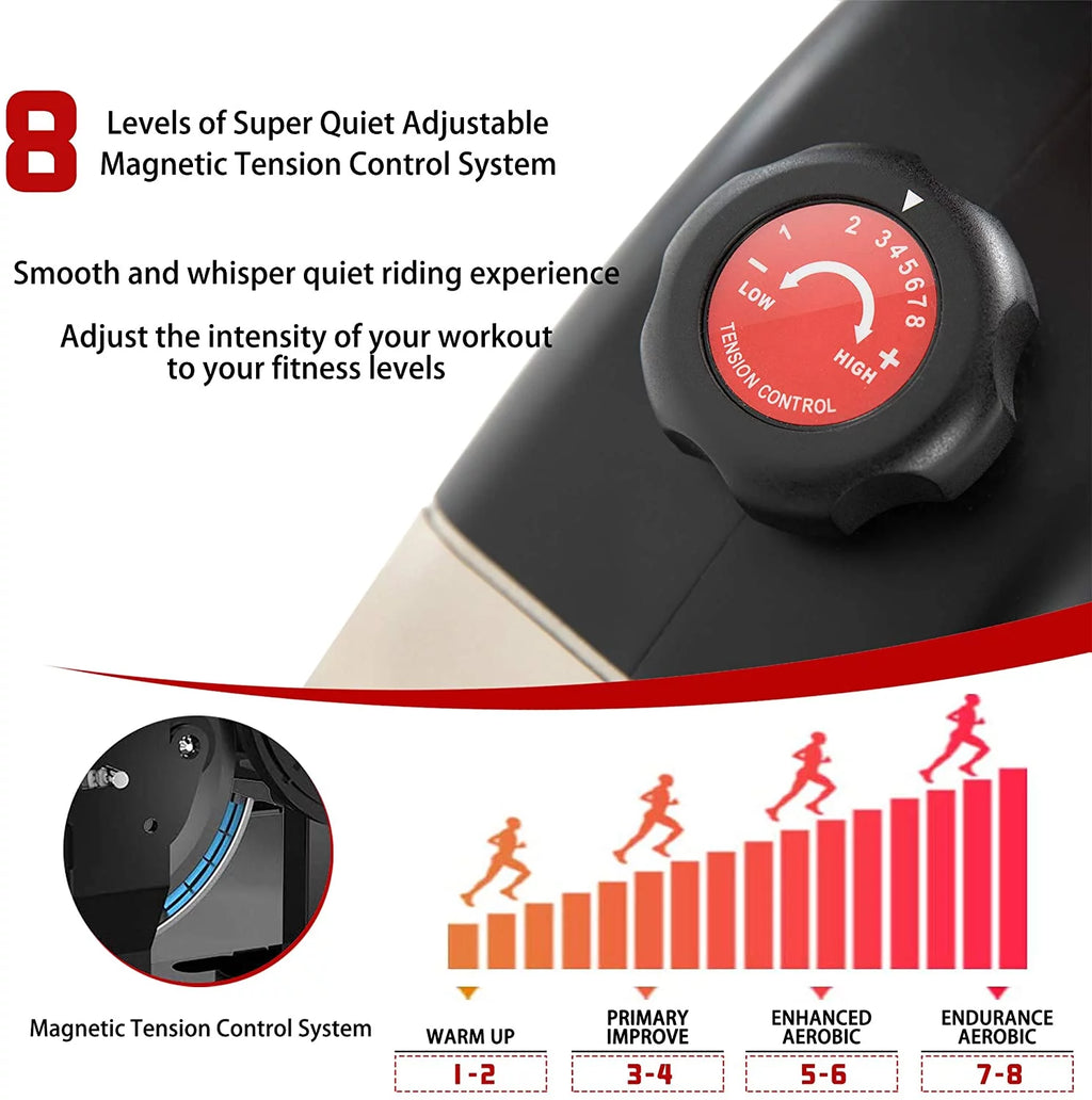 Recumbent Exercise Bike 400 lbs. Magnetic Resistance M540