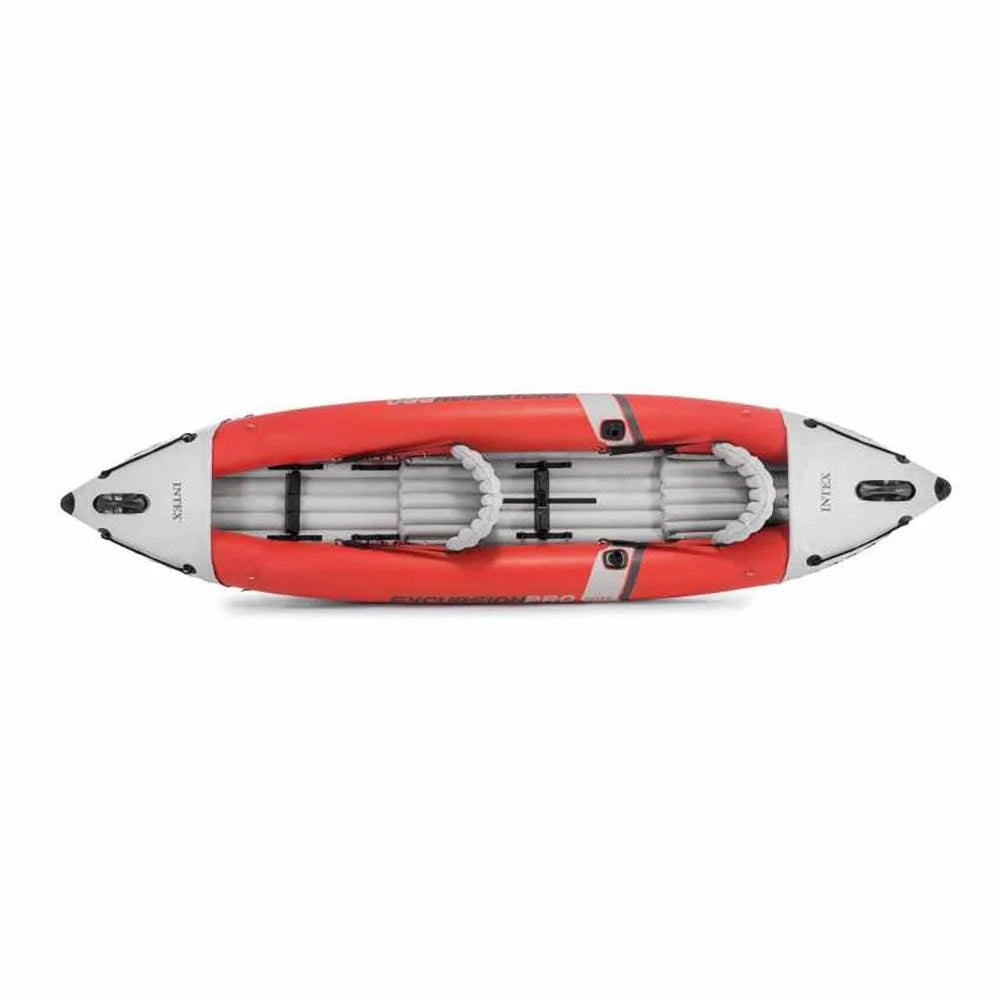 151 x 37 x 18 Inflatable Kayak with Oars, Pump, Fishing Rod Holders, Carry Bag A858
