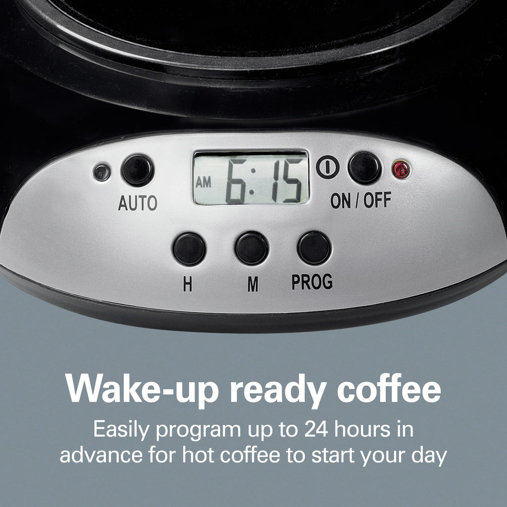 12 Cup Programmable Coffee Maker with Glass Carafe J104855