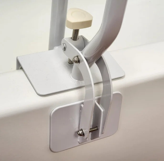 Fiberglass Bath Safety Grab Bar, White, 200 lb Capacity U18856
