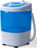 7.7lbs Mini Portable Washing Machine with Spiner Basket, Timer Control and Drain Hose, White E574