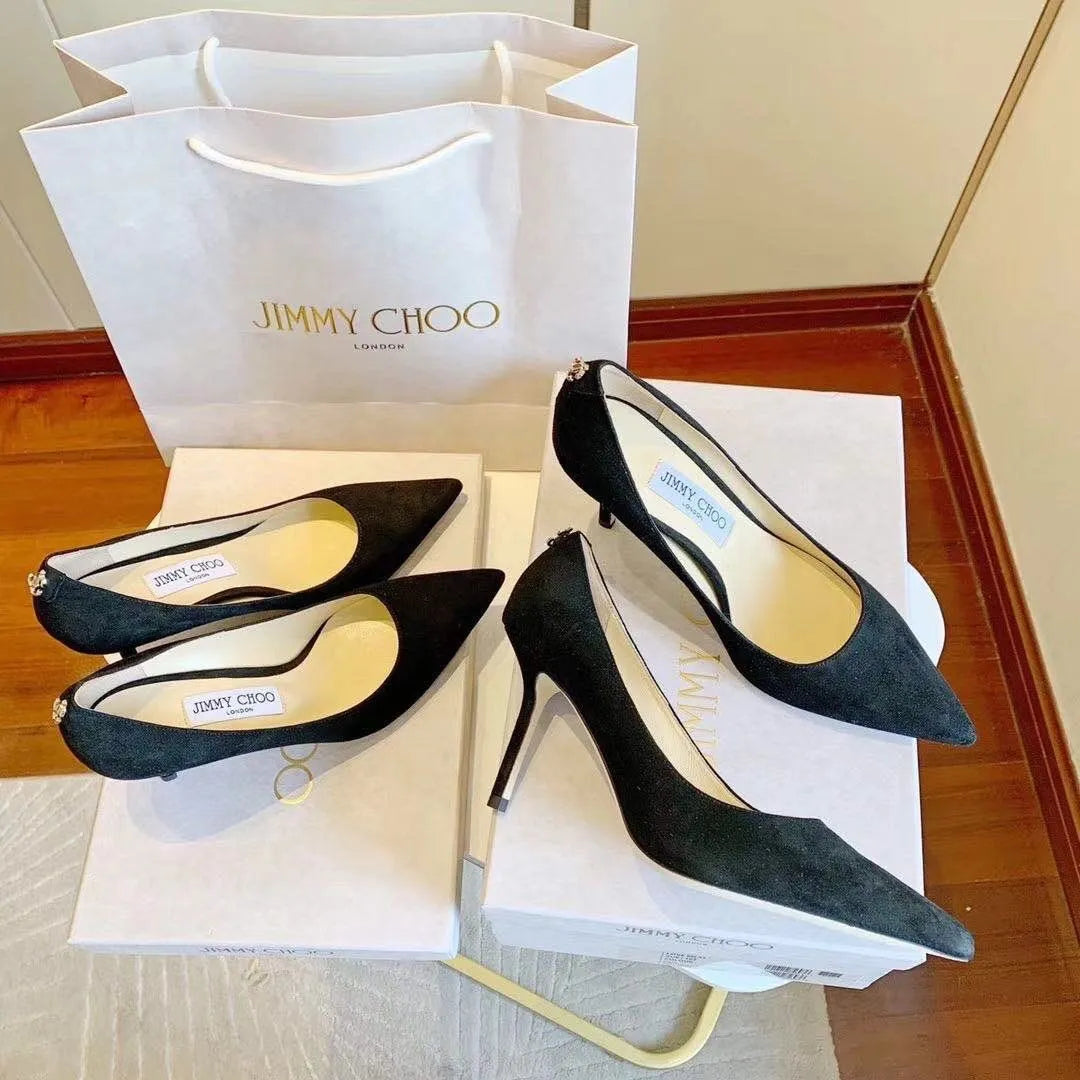 Black Suede Pumps C987575