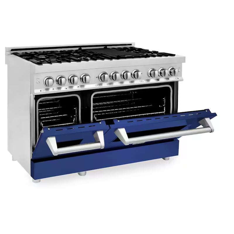 7 Burner Double Oven Dual Fuel Range in Stainless Steel V30951