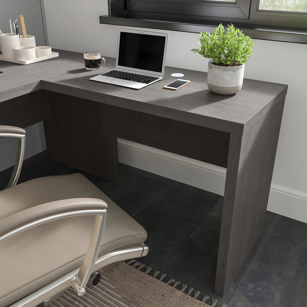 36W Desk Return in Charcoal Maple V616756