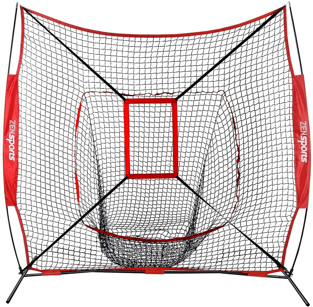 Baseball Softball Practice Net with Batting Tee and Carrying Bag D218