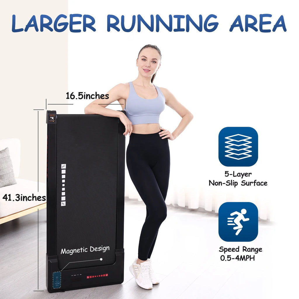 Walking Pad Treadmill 265 lbs Capacity with Remote Control W918290