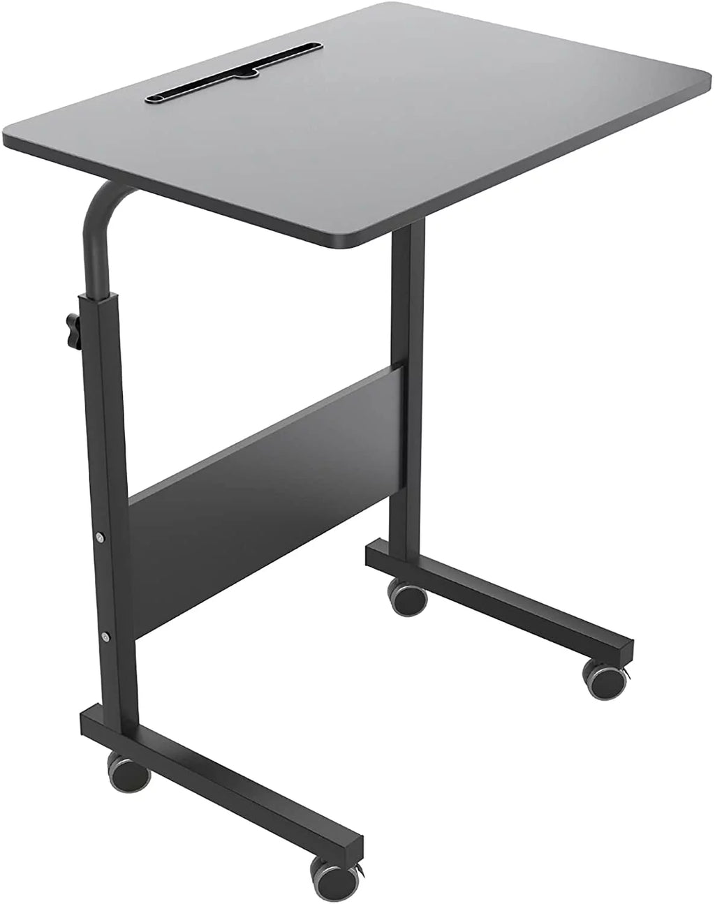 C-Shaped Side End Table with Wheels J946004