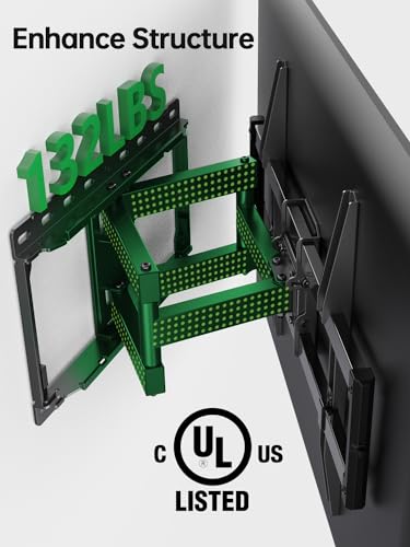 Full Motion TV Wall Mount for 47-84 inch Flat Screen LED 4K TV J889890