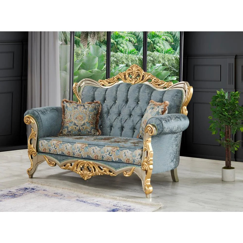 Light Green Loveseat E598