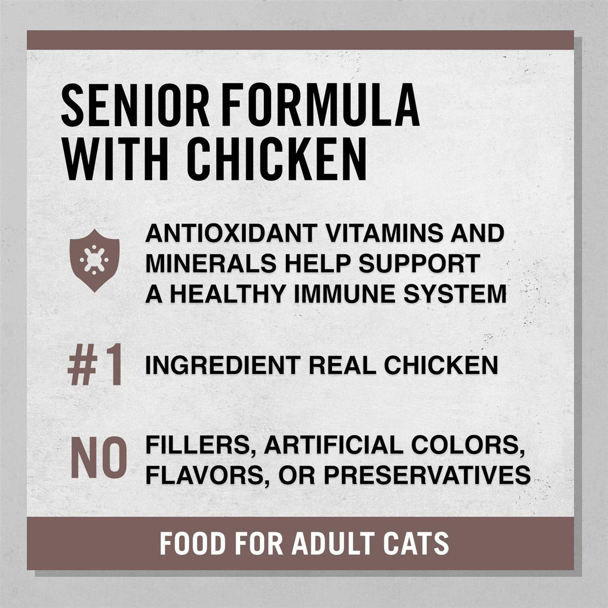 Senior Formula Chicken Dry Cat Food H754