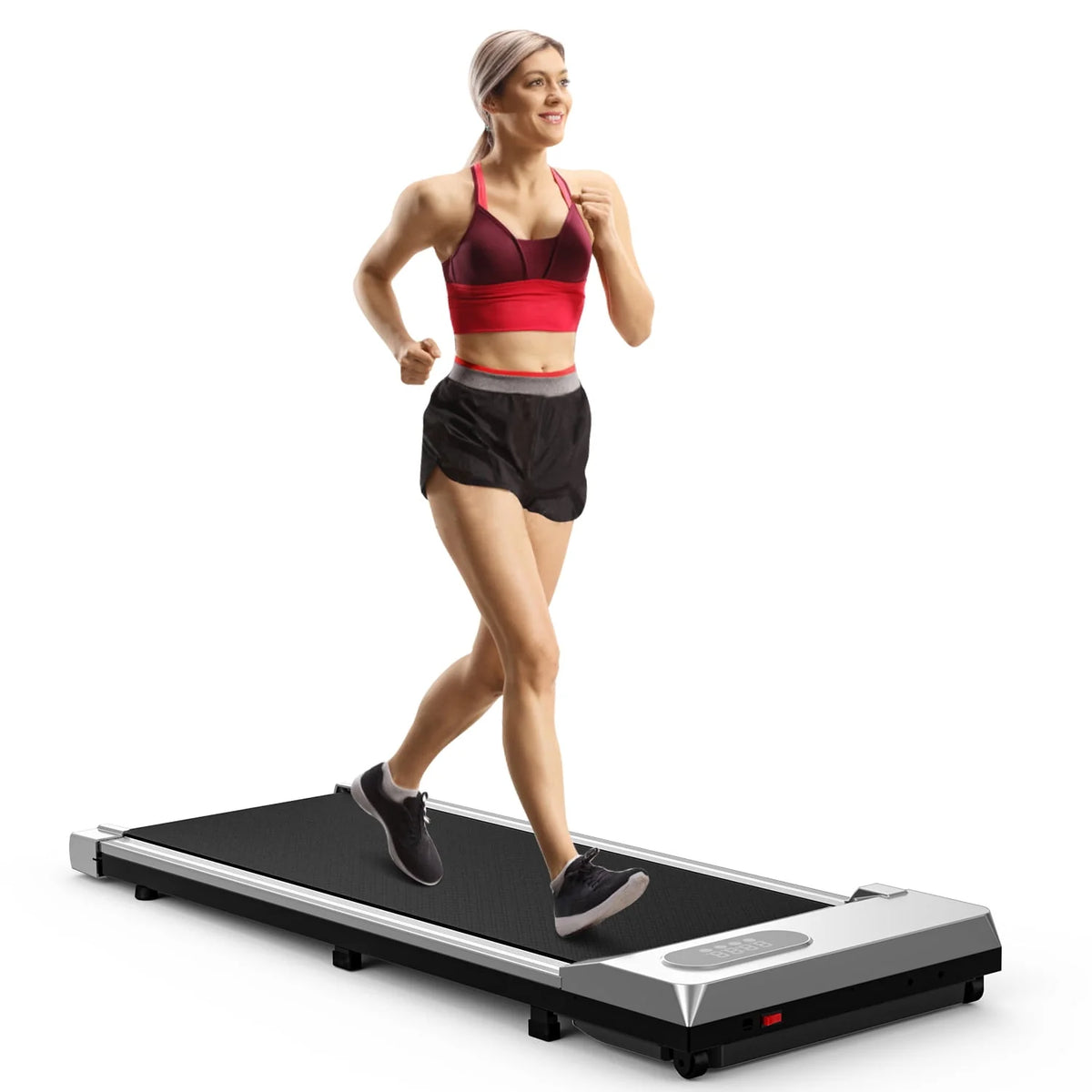 2 in 1 Under Desk Treadmill with Remote Control and LCD Display T50982