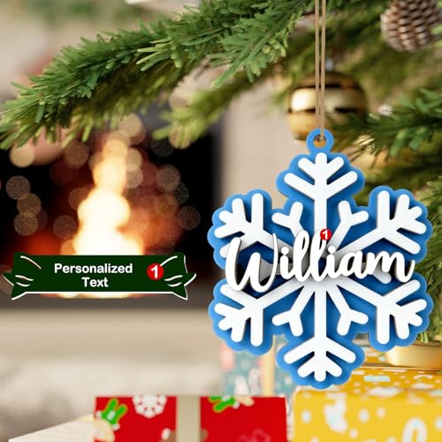 3D Wooden Personalized Dog Christmas Ornament with Name U17301