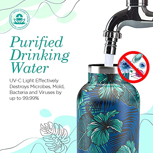 24 Oz Insulated Stainless Steel UV Water Bottle F759