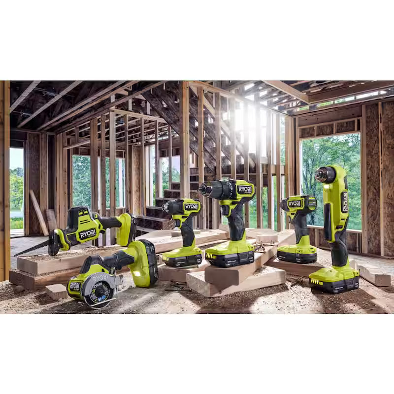 18V Cordless Power Tool Kit with Batteries and Charger N313
