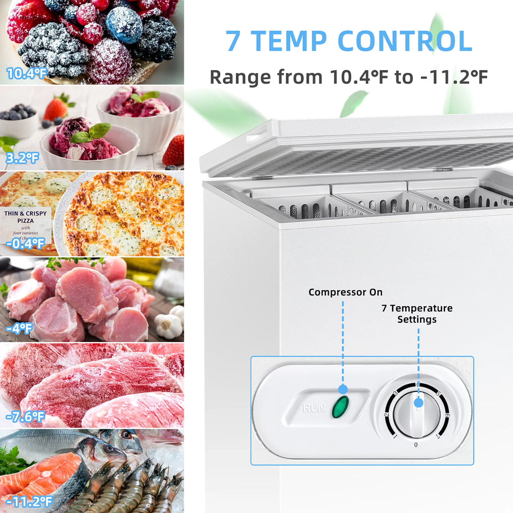 5.2 Cu.ft Chest Freezer with 3 Baskets Z38457
