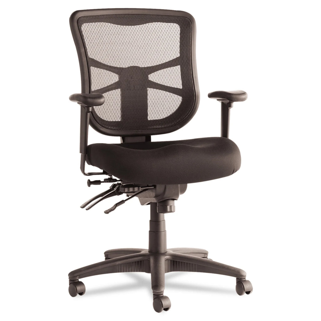 Black Mesh Mid-Back Multifunction Chair U291871