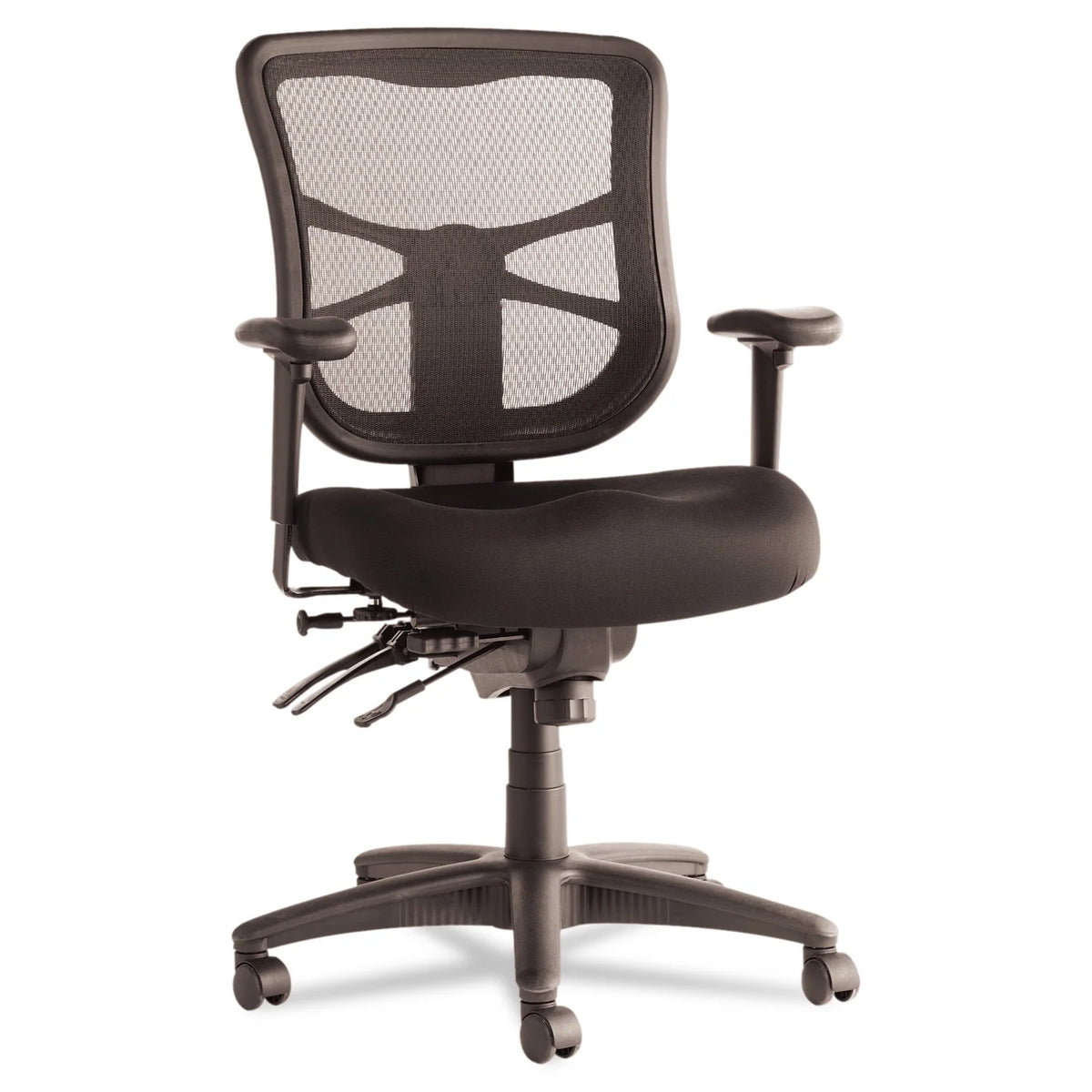 Black Mesh Mid-Back Multifunction Chair U291871