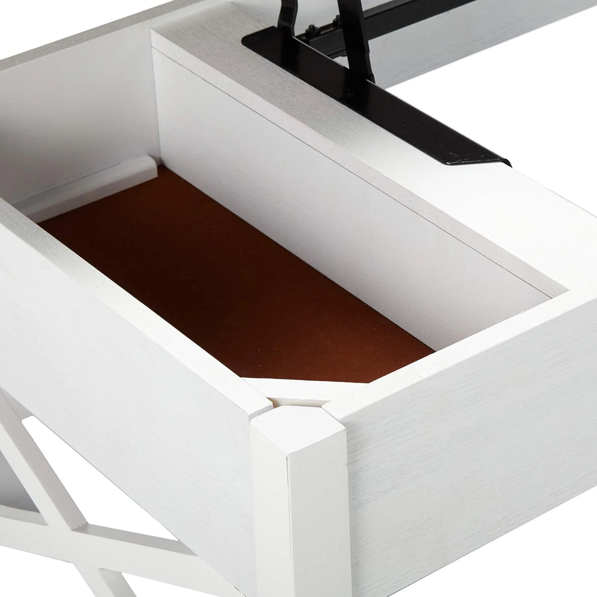 Brown And White Lift Top Coffee Table L370