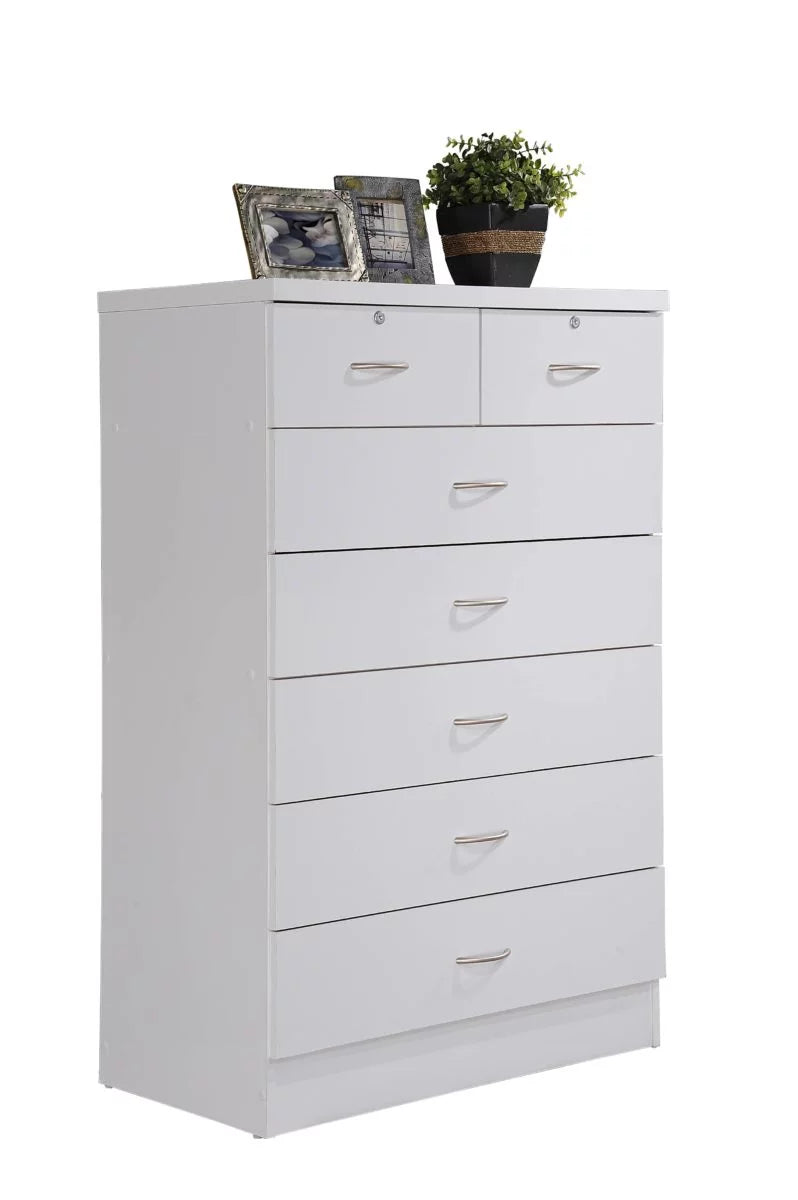 7 Drawer Mahogany Dresser with Two Locks H179