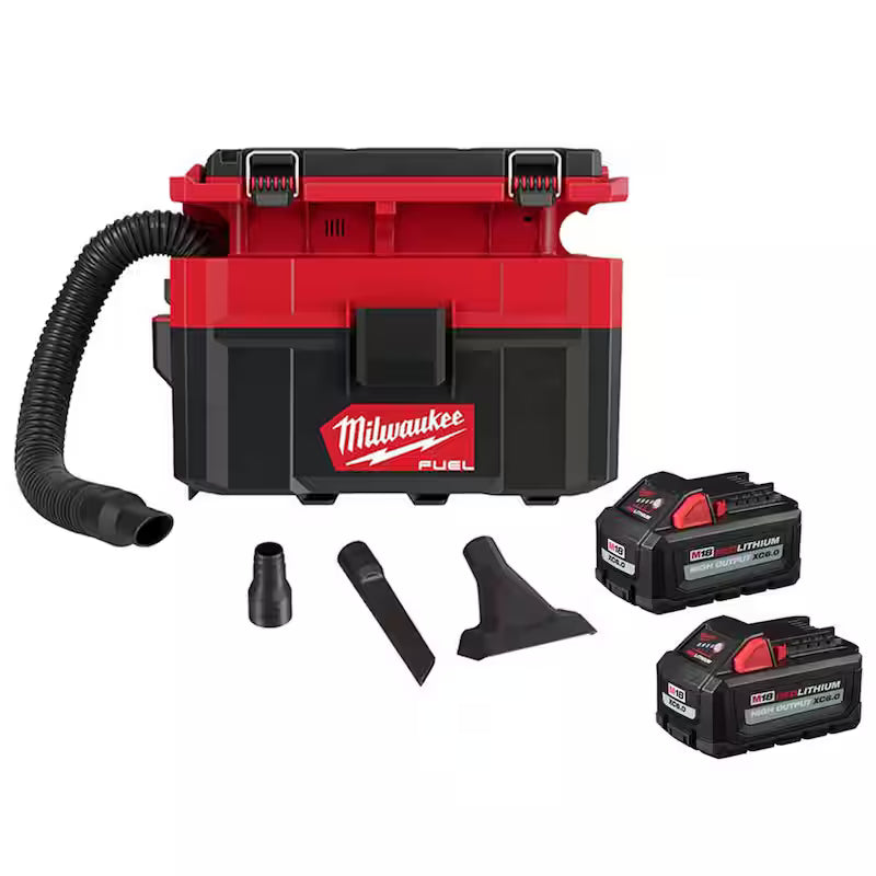 18-Volt Cordless 2.5 Gal. Wet/Dry Vacuum with 6.0 Ah Batteries K606