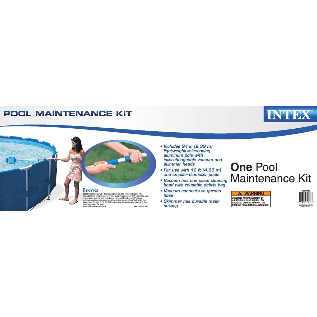 12' x 2.5' Round Pool with Filter Pump and Cleaning Kit L75968