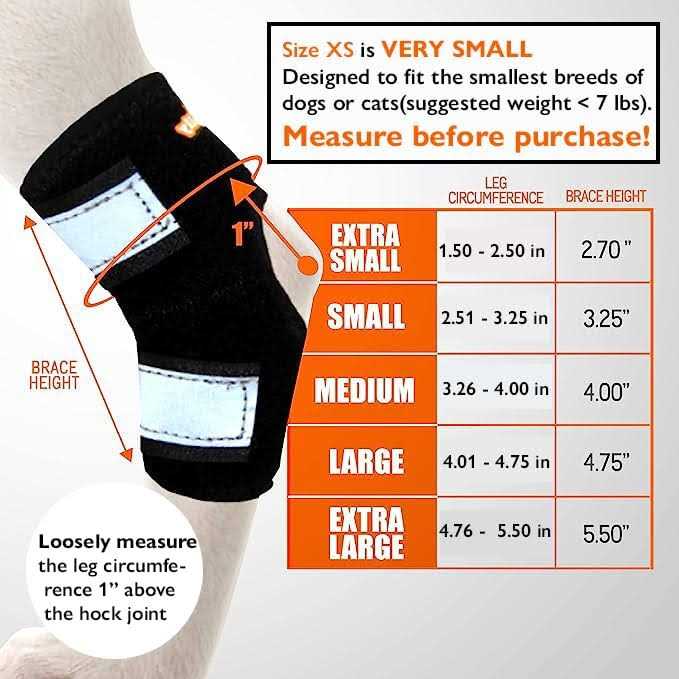 Small Dog Rear Leg Support Splint Braces G41791