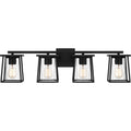 4-Light Matte Black Bath Light X61965