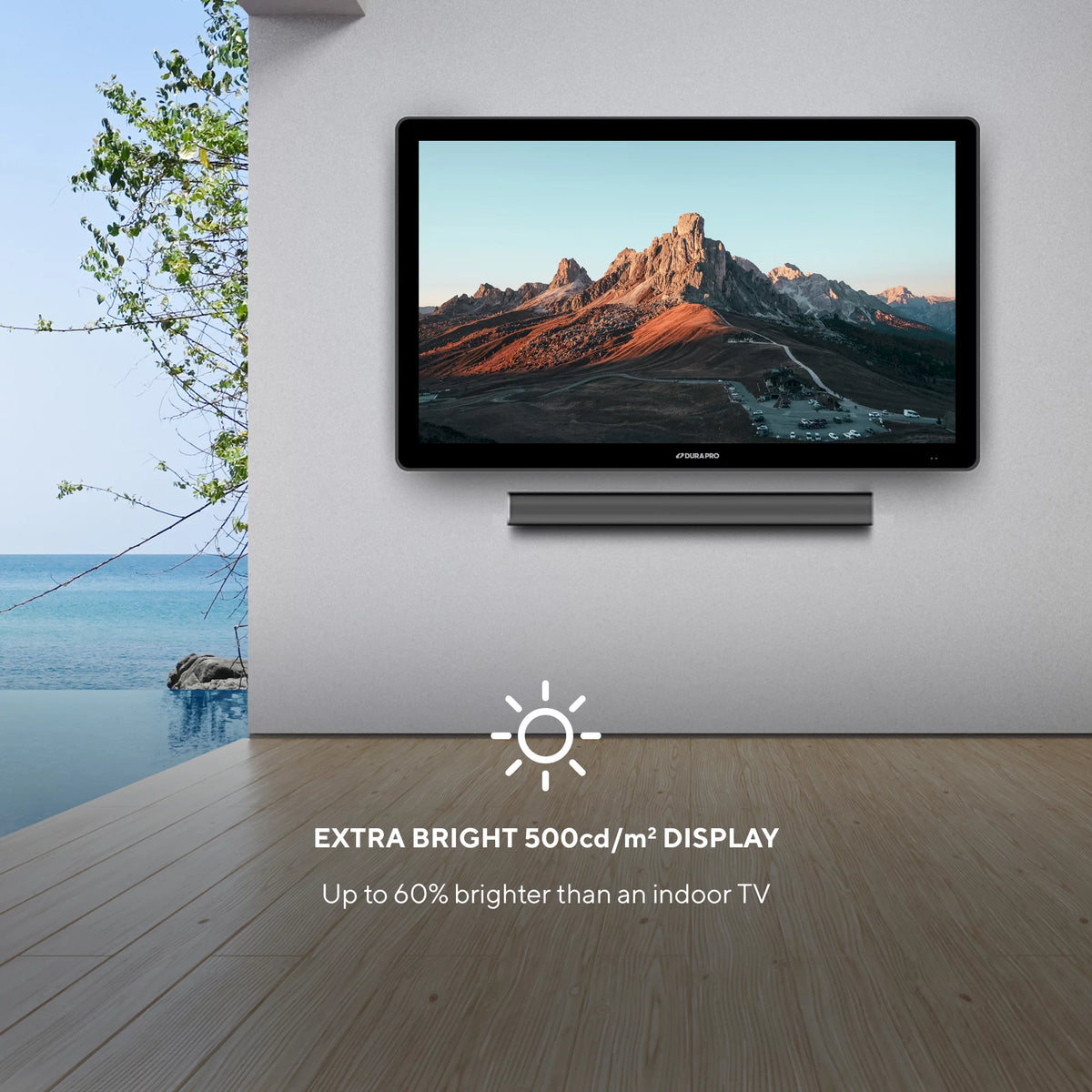 43" Outdoor 4K UHD LED TV with Waterproof Remote Q1834