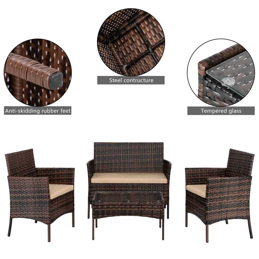 3 Piece Wicker Bistro Set U992