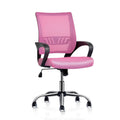 Pink Mesh Office Chair with Armrests E96508
