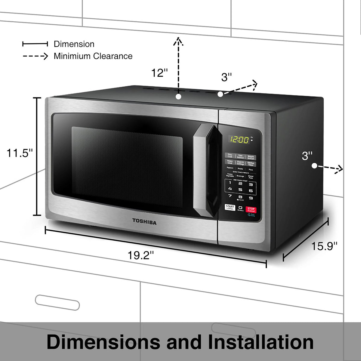 1.2 Cu. ft. Black Stainless Steel Microwave Oven N343087