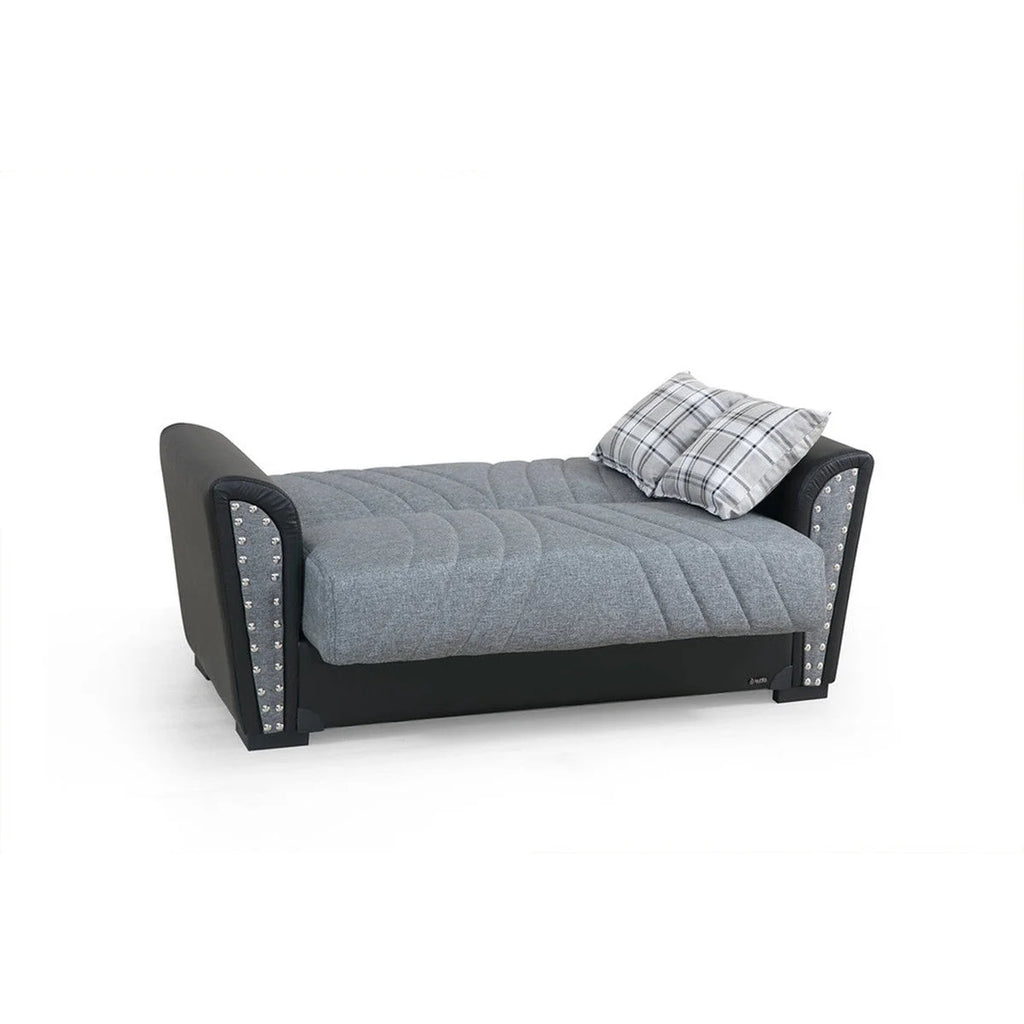 Gray Fabric Loveseat J90110