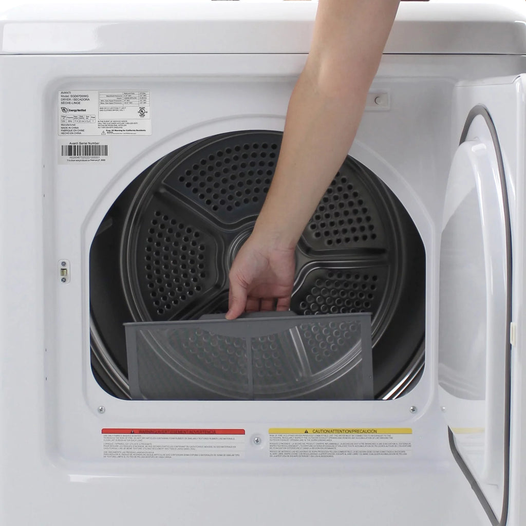 Front Load Gas Vented Clothes Dryer 7.0 Cu. ft. White H519