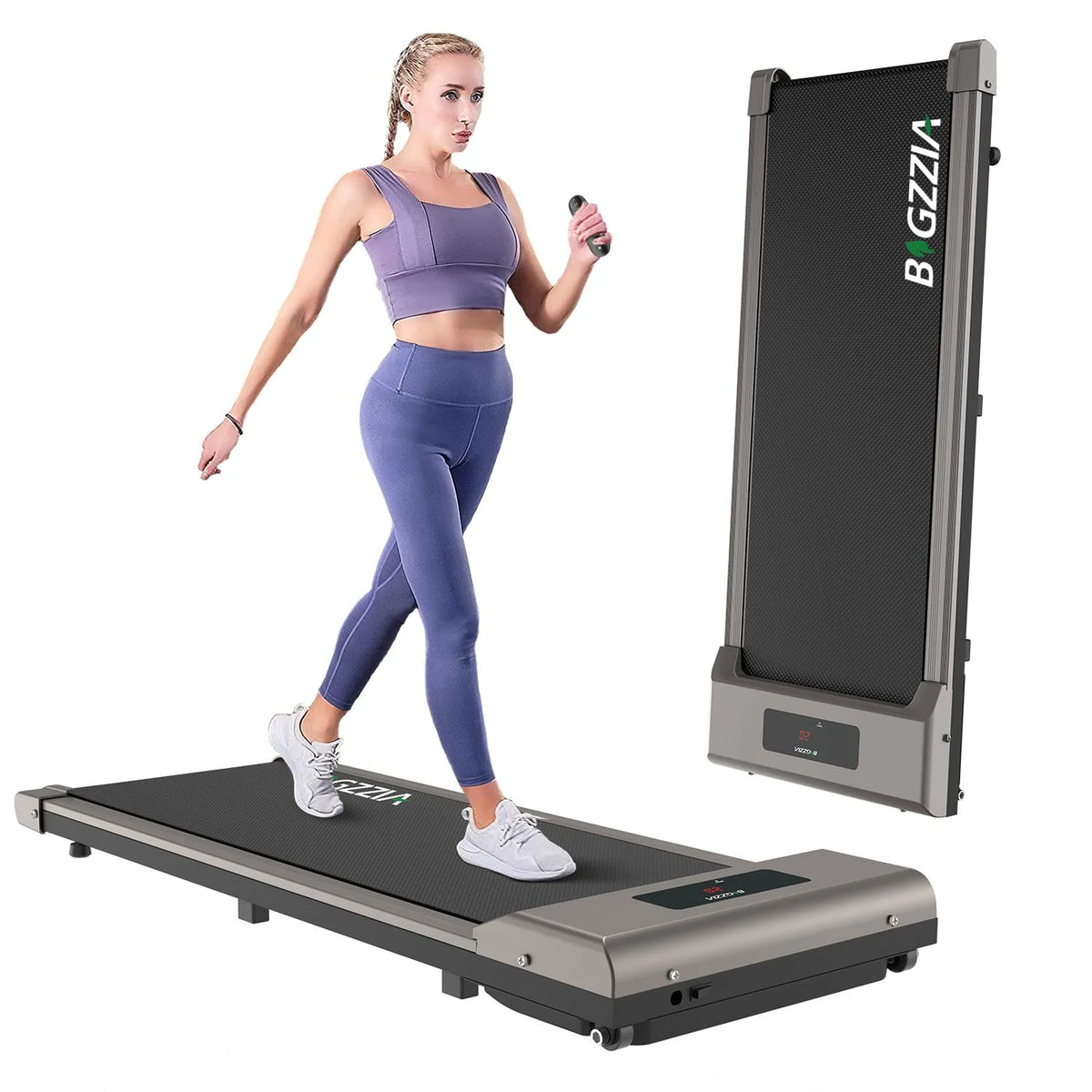 2 in 1 Under Desk Treadmill with Remote Control and LCD Display T50982