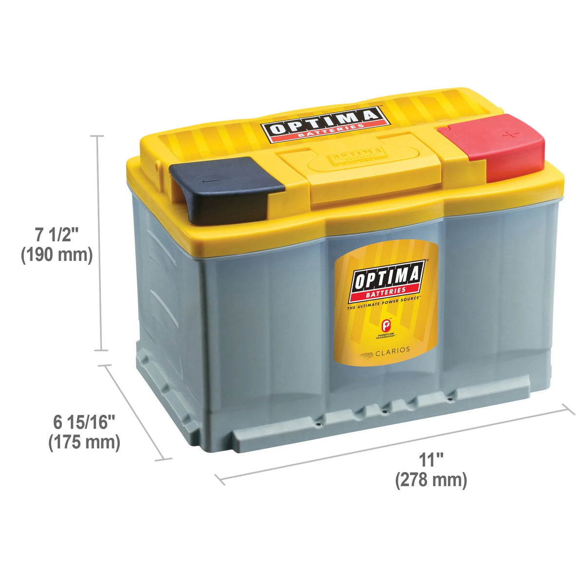 Yellowtop AGM Dual Purpose Battery Group Size H6 12 Volt 800 CCA G7399