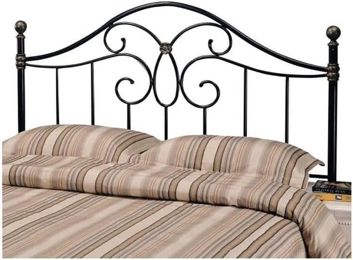 Black Metal Queen Headboard A786440