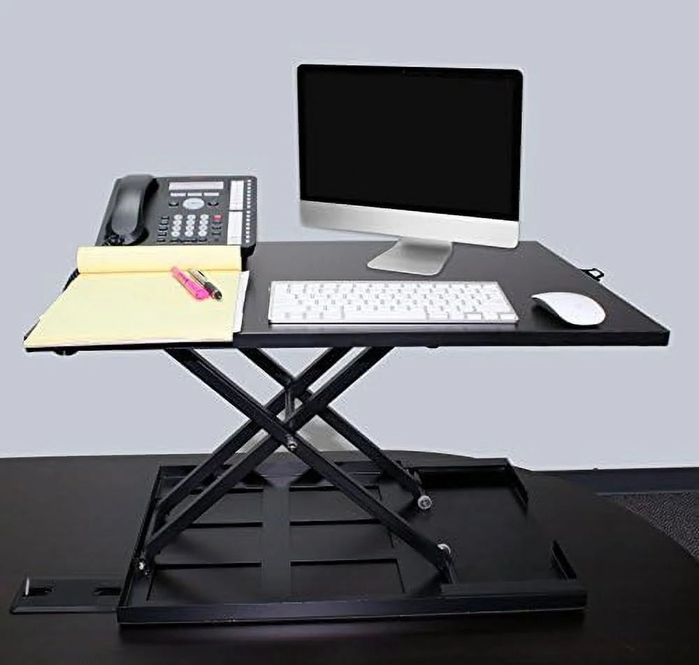 Adjustable Black Standing Desk Converter D219537