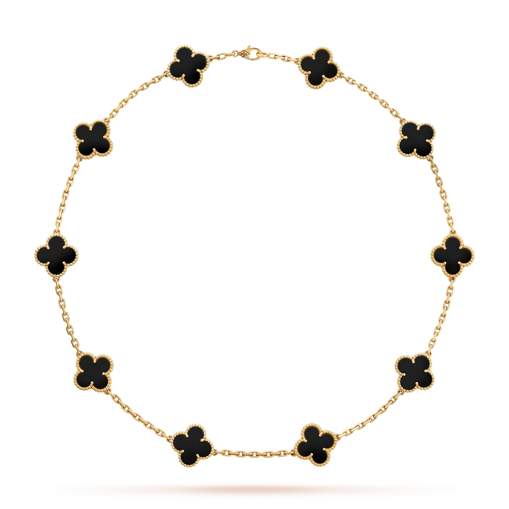 Vintage Clover Leaf Necklace W629752