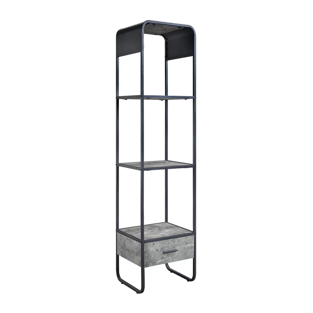 66 Inch Gray 3 Shelves Metal Frame Side Pier C265813